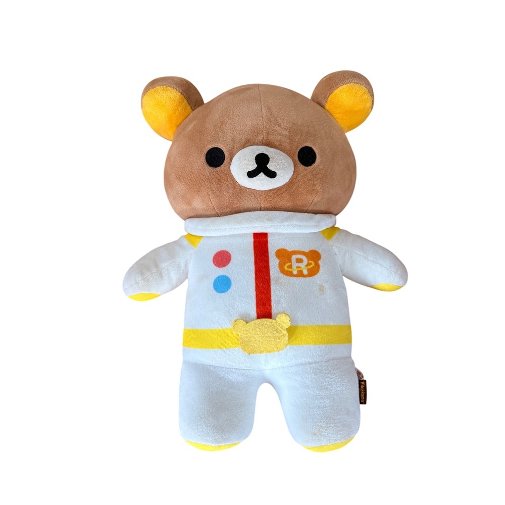 Rilakkuma San-X Astronaut Spacesuit Plush Bear White Yellow